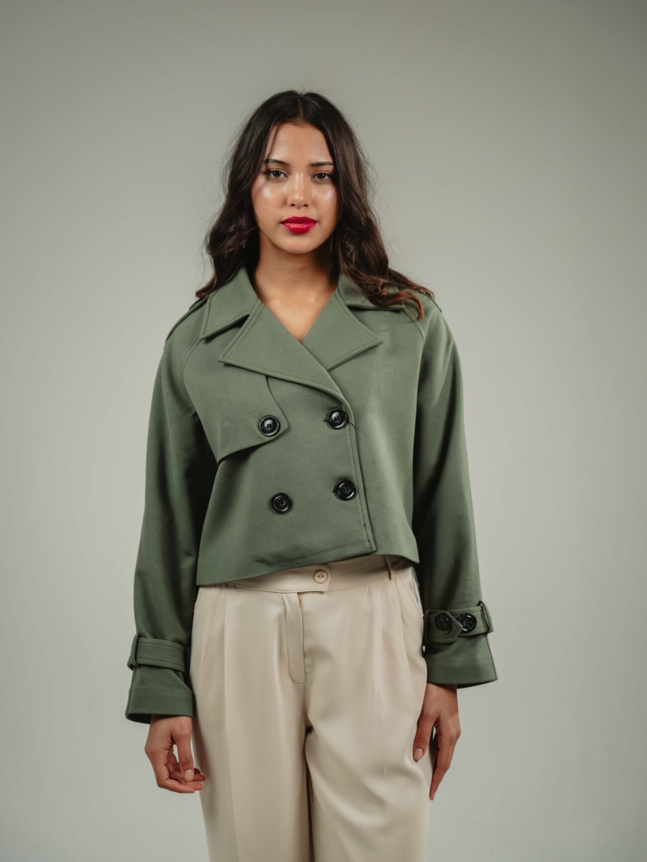 SHORT TRENCH COAT - Image 4