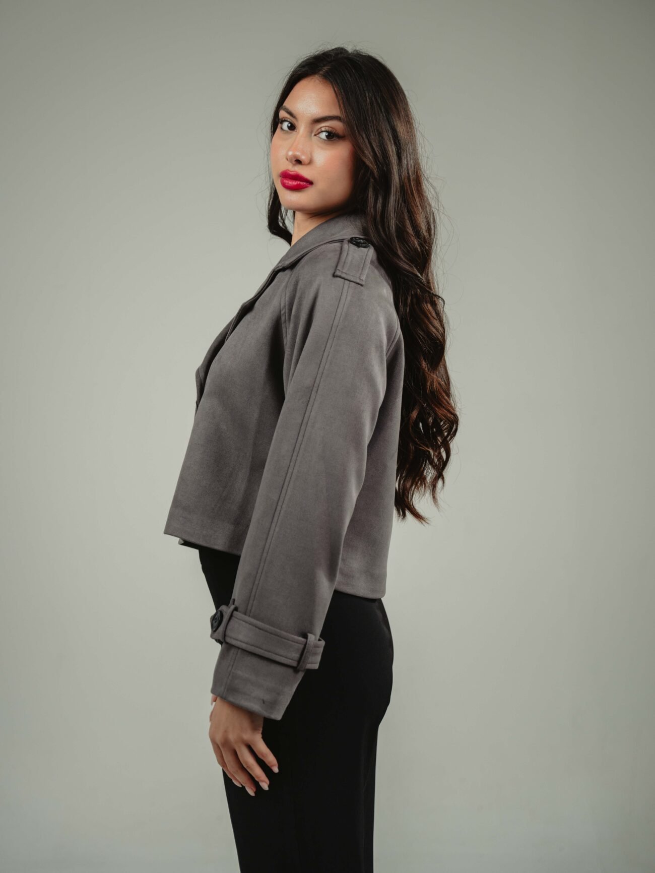SHORT TRENCH COAT - Image 2