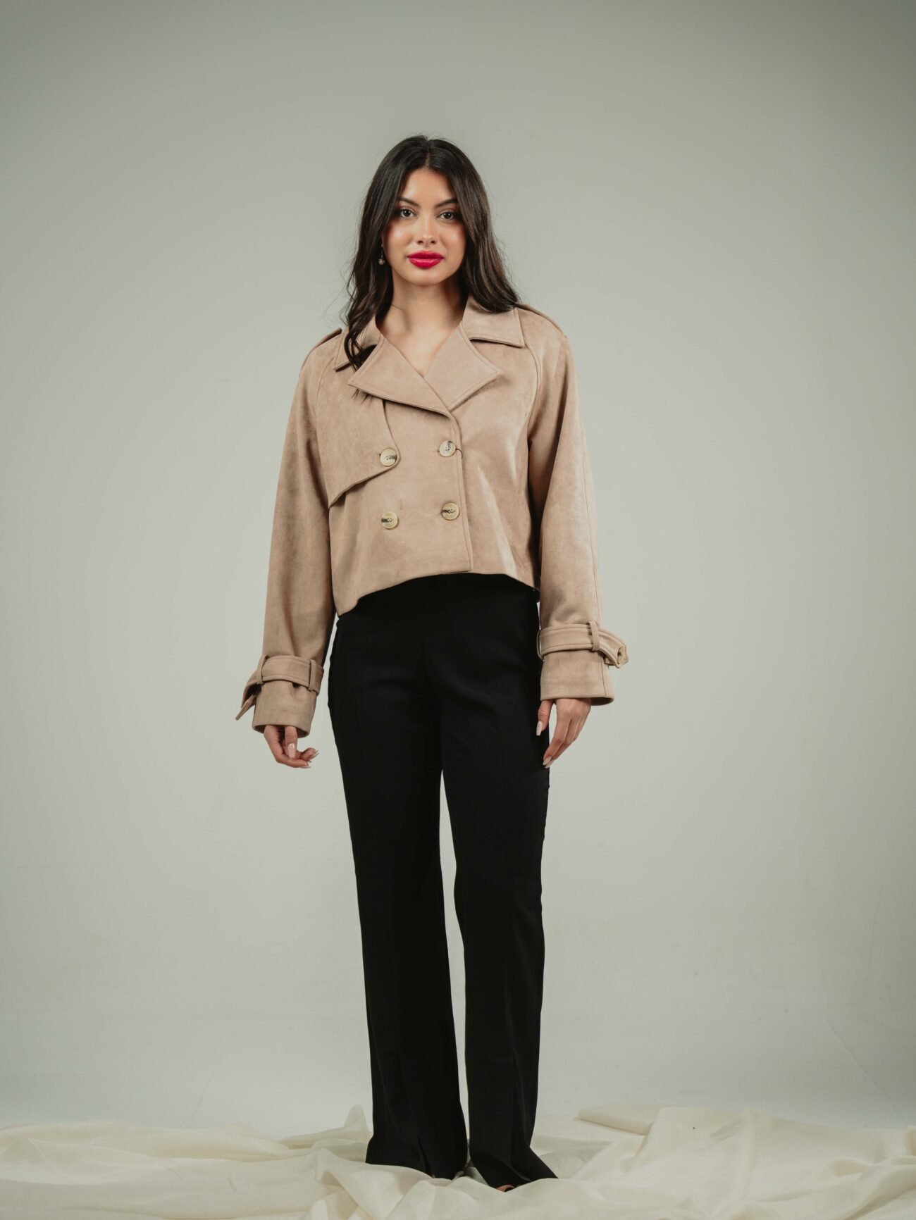 SHORT TRENCH COAT - Image 8
