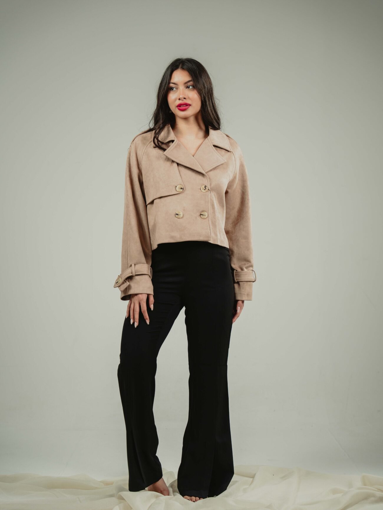SHORT TRENCH COAT - Image 7