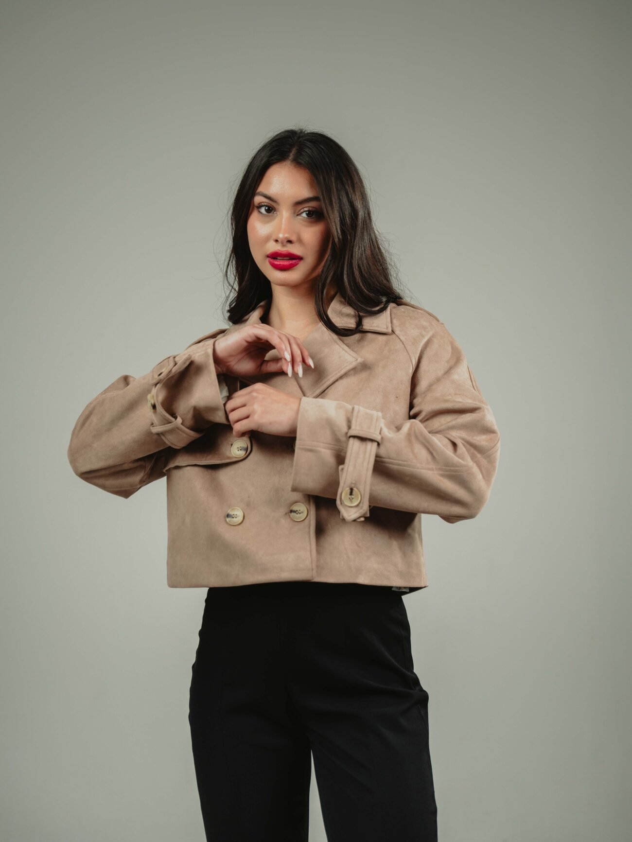 SHORT TRENCH COAT - Image 6