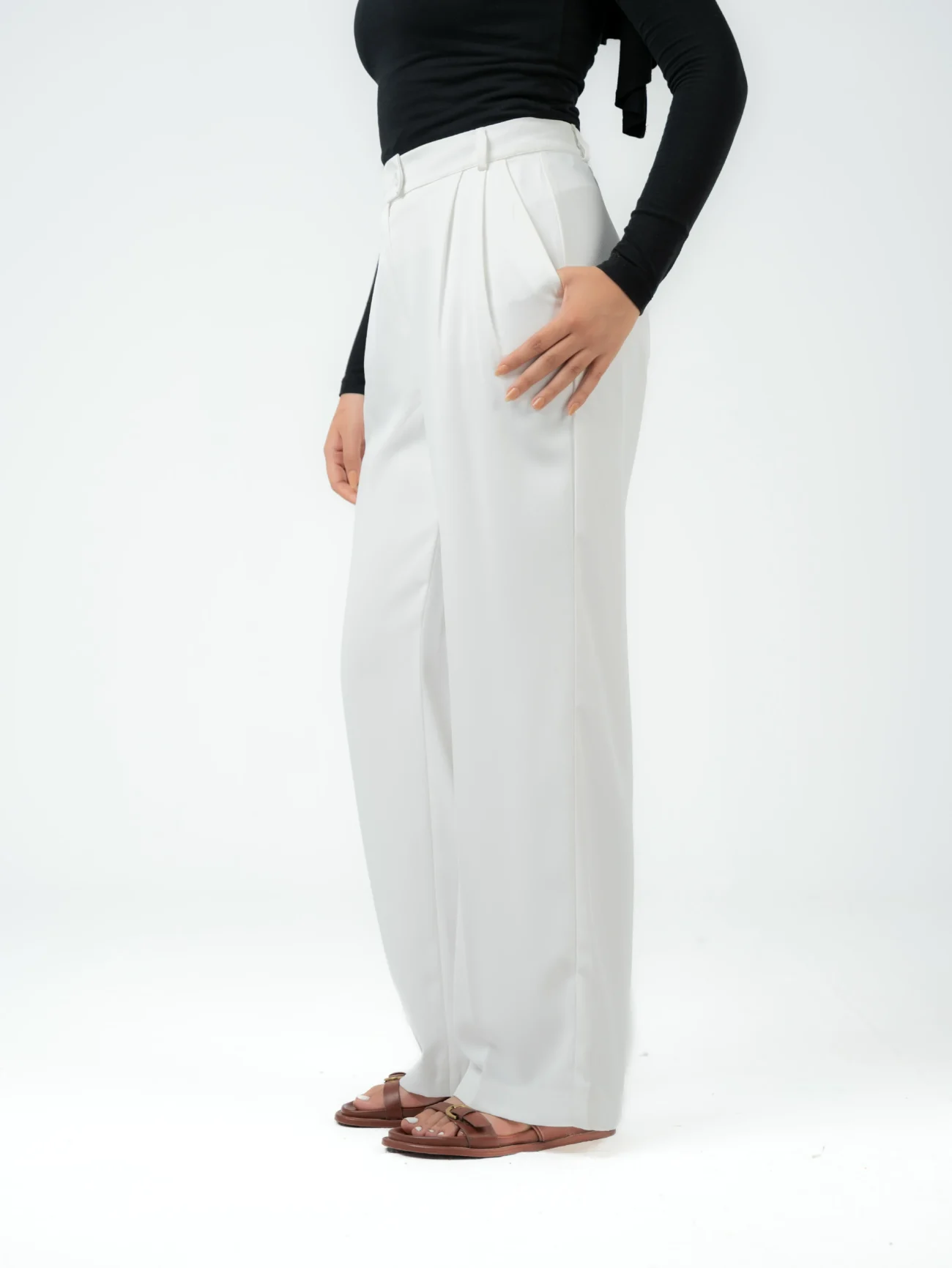 FLOWY WIDE LEG PANTS - Image 2