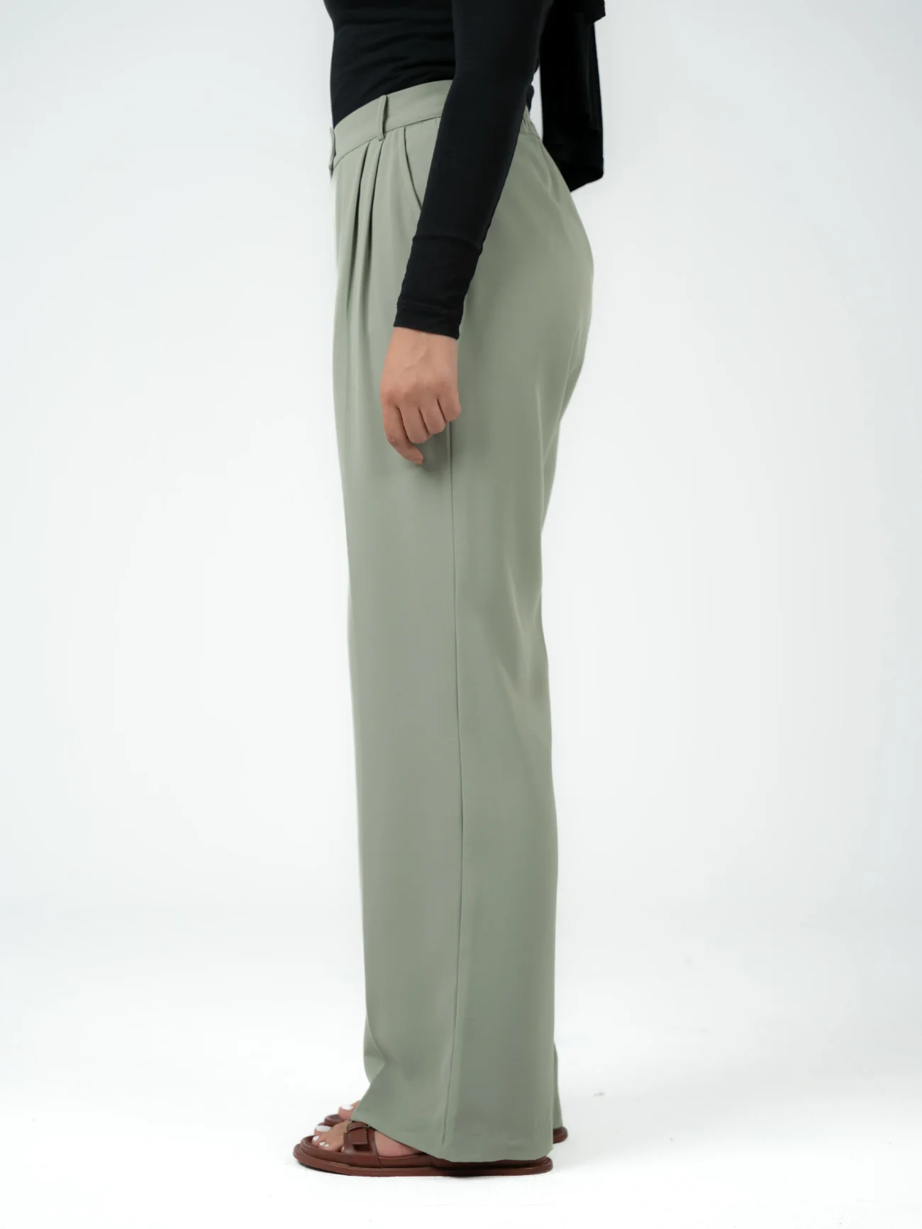FLOWY WIDE LEG PANTS - Image 2