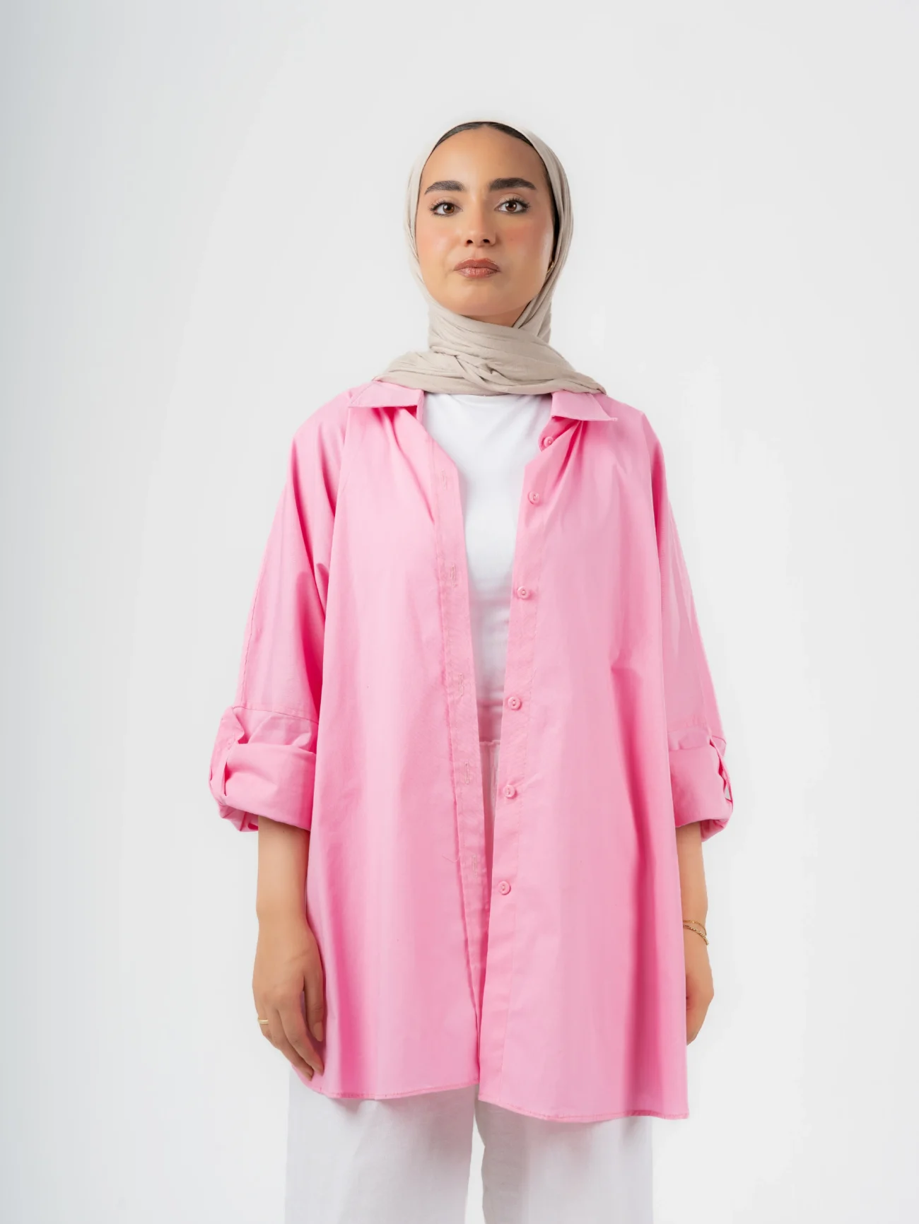 OVERSIZED PINK SHIRT